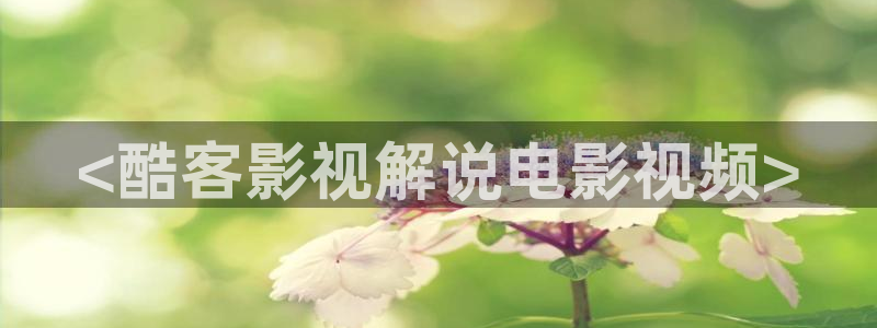 西瓜视上：<酷客影视解说电影视频>